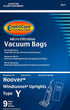 EnviroCare 859-9 Type Y Vacuum Bag Replacement - 9 Pack for Hoover WindTunnel Uprights and Hoover Vacuums
