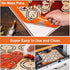 Silicone Baking Mat Sheets Set, Easy Clean &Non-Stick Food Grade Reusable Baking Mat, 2 Half Sheet Cookie Baking Mats Silicone for Oven, Make Macarons, Cookies and Pastry Mat by Angadona