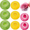 120 Pieces Reusable Elastic Food Bowl Storage Covers - Colorful Plastic for Outdoor Picnic