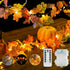 suddus Fall Leaves Garland with Lights, 20LED Battery Operated Fall Lights with