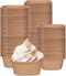 Whaline 100Pcs Parchment Square Cupcake Liners, Natural Color Kraft Paper Baking Cups for Parties
