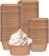 Whaline 100Pcs Parchment Square Cupcake Liners, Natural Color Kraft Paper Baking Cups for Parties