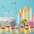 Ninehaoou 100 Summer (6 oz) Pcs Ice Cream Cups Bulk Paper Disposable Dessert Bowls Ice Cream Bowls Paper Dessert Cups