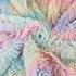 Soft Faux Fur Throw Pillow Covers, Pack of 2 Peach Blush Plush Tie Dye Pink Cushion Cases for Sofa