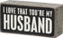 Primitives by Kathy Pinstripe Trimmed Box Sign, 5" x 2.50", Black/White