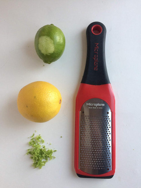 Microplane Artisan Series Cheese Grater and Zester, Fine, Red