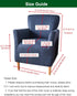 1-Piece Sofa,A16 CRFATOP Stretch Mid Century Modern Armchair Slipcover Accent Chair Covers with Arms Soft Chair