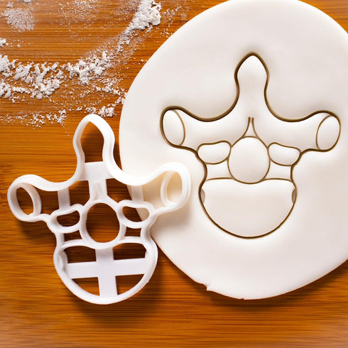 Set of 3 Vertebrae Cookie Cutters (Designs: Cervical, Lumbar, Thoracic Vertebra) - Bakerlogy