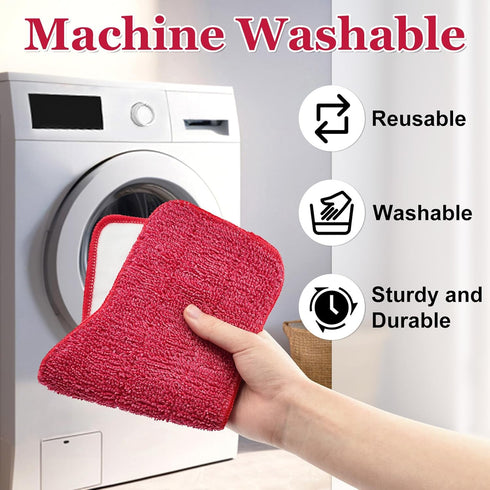 6 Pack 7 1,Reusable Steam Mop Pads Compatible with Schenley Steam Mop Cleaner,Microfiber Steam Mop Replacement Pads