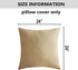 24x24 Set 2 60x60 cm, Home Brilliant Pillow Covers of Cotton Linen Cream Beige Euro Sham Covers Accent Pillows Covers