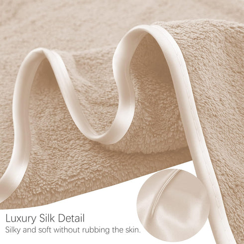 Hemming Set 2 2 2 6 TENSTARS Luxury Silk Towel - Light Thin Quick Drying - Bath Towels Hand Towels Washcloths - Ultra