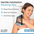 2-Pack 2 Japanese Exfoliating Washcloth for Back & Body - Charcoal & Silver Ion Exfoliating Towel with Handles
