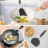 Hotec Silicone Spatula Turner Set of 3, 600°F Heat Resistant, Large Flexible Rubber Spatula for Nonstick Cookware