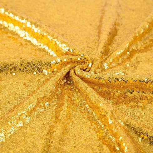 JYFLZQ Gold Sequin Table Runner 12"x108", Glitter Sequin Fabric for Wedding & Birthday Party Decor
