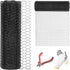DOLEMODUO 12'' x 50' Black Chicken Wire Fencing, 1 inch Chicken Wire and