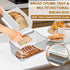 Upgrade Bread Slicer with Bread Box - Adjustable Width Cutting Guide, Foldable and Compact with Crumb Tray
