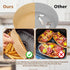 Air Fryer Disposable Paper Liner - 100Pcs Round Non-stick Grease Proof Bakery Baking Paper for Air Fryer