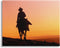 Stupell Industries Woman Riding Horse Silhouette Southwestern Sunset Landscape Canvas Wall Art, 40 x 30, Orange