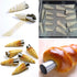 Stainless Steel Cream Horn Molds, 21 Pcs Cannoli Form Tubes and Croissant Baking Molds with Cleaning Brush