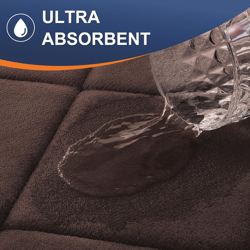 OLANLY Memory Foam Bath Mat 36x24, Ultra Soft Absorbent Bathroom Rug, Machine Washable for Floor