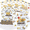 Celee Construction Birthday Party Decorations Set - Construction Party Decorations, Plates, and Napkins