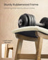 9.8 15.4 11.8 Inches, Summer ULSF052LF01 SONGMICS Foot Stool Ottoman, Padded Foot Rest Under Desk with Solid Wood