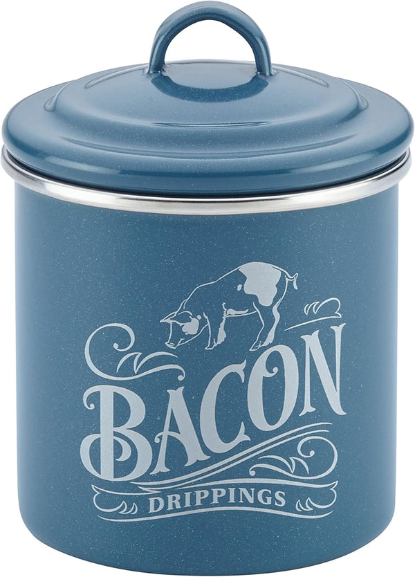 Ayesha Curry Enamel on Steel Bacon Grease Can / Bacon Grease Container