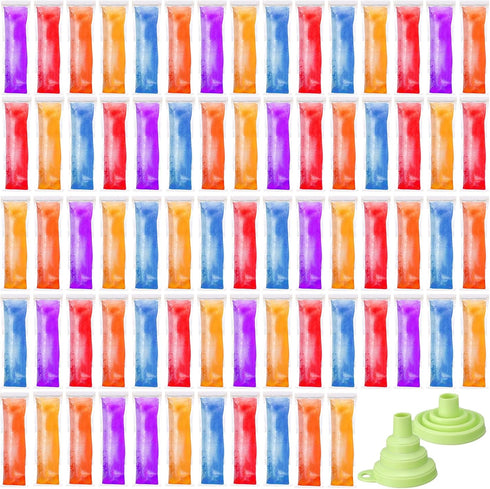 Hoolerry 450 Pcs Disposable Ice Mold Bags with 1 Silicone Funnel Freezer