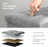 30 Inches 21 660 lb, ULSF001G02 SONGMICS MAZIE Collection - Ottoman Storage Bench, Gal. Folding Chest with Breathable