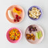 Grow Forward Wheat Straw Kids Plates and Bowls Sets - 8-Piece Unbreakable Dishwasher & Microwave Safe Plastic Dishes for Kids - Reusable Non Toxic BPA-Free Dinnerware for Children - Floral by Grow Forward