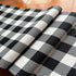 90 Inches (13x90) Buffalo Plaid Linen Table Runner Black and White Checkered Table Runners Long - Heat Resistant