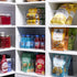 RUBOXA Shatterproof Clear Plastic Storage Bins, BPA-Free Freezer and Refrigerator Organizer Bins, 4 Pack