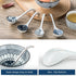 Asian Soup Spoons Set of 4, Ceramic Pho Spoons, Chinese Dumpling and Japanese Soup Spoons