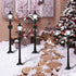Honoson 6 Years(8 Christmas Mini Street Light Models Christmas Accessories Miniature Lamp Village Post for Dollhouse
