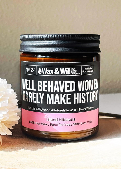 Wax & Wit Funny Soy Candle Gift for Women, Humorous Aromatherapy Candle, Ideal for Housewarming, Birthday – Island