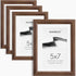 Venusmiles 5x7 Picture Frame Set of 4 Natural Solid Walnut Photo Frames