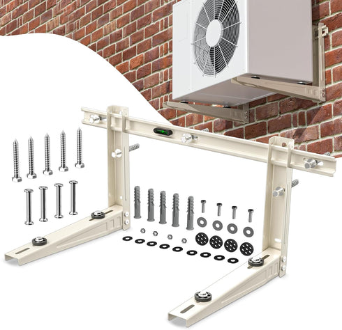 Mini Split Wall Mounting Bracket for 7000-12000 BTU Mini Split Air Conditioner with Leveler, Universal Ductless AC