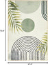 RoomTalks 4x6 Mid Century Modern Washable Rug, Green Boho Cute Aesthetic Area Rugs for Bedroom Dining Living Room