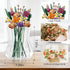 Xykzra Set Vase for Lego Flowers Bouquet Upgraded, Acrylic Display Holder Compatible with Lego Botanical Collections
