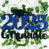 2025 Graduation Party Decorations Wooden Sign, Blue Class of 2025 Photo Booth Props for Graduation Party Supplies
