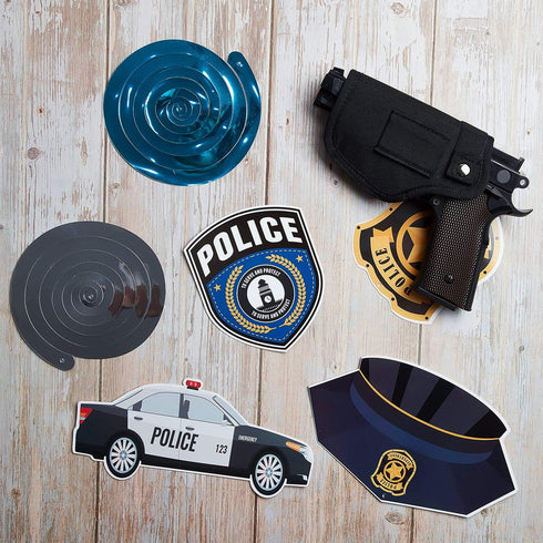 Sumind 25 Pcs Police Party Decorations - Birthday Party Hanging Swirls for Police Academy Graduation Gifts