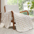 Cozy 60x80 inch, BEDELITE Faux Fur Twin Blanket for Couch - Super Soft & Plush Striped Blanket for Sofa and Room Decor