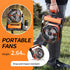 Camping LED Fan with Light, 20000mAh Rechargeable Battery Powered Outdoor Tent Fan, 4 Speed