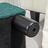 HOMCOM Ottoman Foot Rest, Small Foot Stool with Linen Fabric Upholstery and Plastic Legs, Cube Ottoman for Living Room