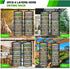 6 24" Closet 2 Yesker Layer Herb Drying Rack Hanging Mesh Net Foldable Plant Drying Racks w Green Zipper Pruning Shears