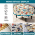 27"-35" 14 KRFOONN Stretch Ottoman Cover Slipcovers Rectangle Fit Length Footrest Stool Covers Printed Ottoman Cover
