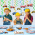 '-24 WERNNSAI Construction Hanging Swirls PCS Construction Party Decorations Construction Zone Party Ceiling Swirls Dump