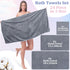 24 6 Sets Set Peryiter Pcs Bath Towels and Washcloths Microfiber Bathroom Beach Pool Large Towel Coral Velvet Highly