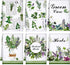 6 Pcs Herbs Kitchen Towels - Medical Herbs Dish Towels, Farmhouse Fresh Hand Towels, Gifts for Herb Lovers