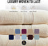 6-Piece 100% Set, Spirit Linen home Cotton Spa Collection - Towels for Bathroom, Spa and Hotels, Oversized Luxury Bath